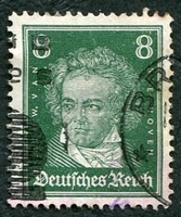 N°381-1926-ALLEM-LUDWIG VAN BEETHOVEN-8P-VERT FONCE