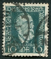 N°359-1924-ALLEM-DOCT HENRICH VON STEPHAN-10P-VERT FONCE