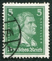 N°380-1926-ALLEM-FRIEDRICH VON SCHILLER-5P-VERT FONCE