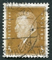 N°401-1928-ALLEM-FRIEDRICH EBERT-3P-BRUN/JAUNE