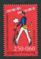N°2792-1993-FRANCE-FACTEUR ET SON VELO+2F50+0,60