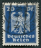 N°351-1924-ALLEM-NOUVEL AIGLE HERALDIQUE-20P-BLEU