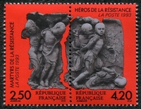 N°2813A-1993-FRANCE-MARTYRS HEROS RESISTANCE-LA PAIRE