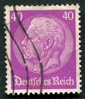 N°456-1932-ALLEM-MARECHAL HINDENBURG-40P-LILAS/ROSE