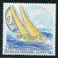 N°2831-1993-FRANCE-POSTIERS AUTOUR DU MONDE-WITHBREAD