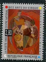 N°2833-1993-FRANCE-ALBERT GLEIZES-LES CLOWNS