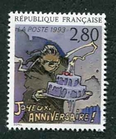 N°2839-1993-FRANCE-JOYEUX ANNIVERSAIRE DE G SOREL