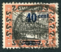 N°076-1921-SARRE-TRANSBORDEUR SUR LA SARRE-40C S/1M