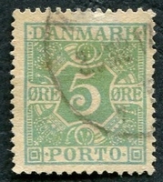 N°22-1930-DANEMARK-5O-VERT/JAUNE