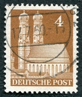 N°42A-1948-ALLEMBI-FRAUENKIRCHE-MUNICH-4P-BISTRE/BRUN