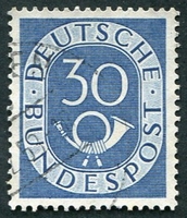 N°0018-1951-ALL FED-COR POSTAL-30P-BLEU/GRIS