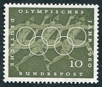 N°0206-1960-ALL FED-SPORT-JO DE ROME-COUREURS DEMI FOND-10P