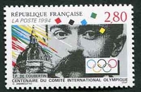 N°2889-1994-FRANCE-CENTENAIRE DU CIO