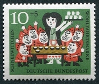 N°0258-1962-ALL FED-BLANCHE-NEIGE-10P+5P