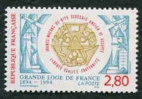 N°2912-1994-FRANCE-100 ANS DE LA GRANDE LOGE DE FRANCE