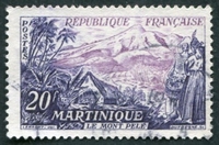 N°1041-1955-FRANCE-LE MONT PELE-MARTINIQUE-20F