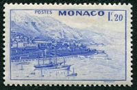 N°0275-1946-MONACO-VUE DE MONTE CARLO-1F20