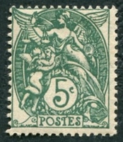 N°0111-1900-FRANCE-TYPE BLANC-5C-VERT