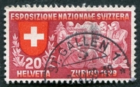 N°0324-1939-SUISSE-ALLEGORIE EFFORT SPIRITUEL-20C