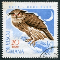 N°2279-1967-ROUMANIE-OISEAUX-GRAND DUC-20B