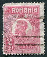 N°0287-1919-ROUMANIE-FERDINAND 1ER-2L-ROSE
