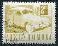 N°2360-1967-ROUMANIE-TRANSPORTS-VOITURE POSTALE-2L