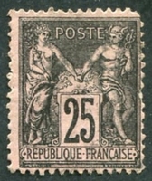 N°0097-1884-FRANCE-TYPE SAGE-25C-NOIR S/ROSE