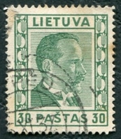 N°356-1936-LITUANIE-PRESIDENT SMETONA-30C-VERT