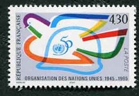 N°2975-1995-FRANCE-50 ANS DE L'ONU