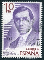 N°2160-1979-ESPAGNE-CELEBRITES-F.VILLAESPESA-10P