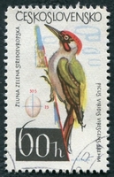 N°1362-1964-TCHECOS-OISEAUX-PIC VERT-60H