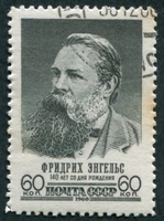 N°2359-1960-RUSSIE-CELEBRITES-F.ENGELS-PHILOSOPHE-60K