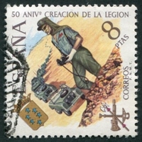 N°1699-1971-ESPAGNE-50 ANS DE LA LEGION-J.D'AUTRICHE-8P