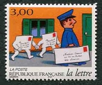 N°3063-1997-FRANCE-FACTEUR PORTANT DU COURRIER