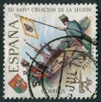 N°1698-1971-ESPAGNE-50 ANS DE LA LEGION-A.FARNES-5P