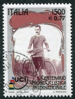 N°2427-2000-ITALIE-CYCLISTE DU DEBUT DU SIECLE-1500L