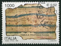N°2393-1999-ITALIE-DETAIL TABLE DE PEUNTINGER-1000L