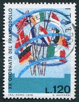 N°1365-1978-ITALIE-20E JOURNEE DU TIMBRE-120L