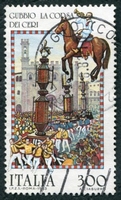 N°1578-1983-ITALIE-FOLKLORE-COURSE DES CIERGES-GUBBIO-300L