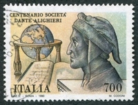 N°1885-1990-ITALIE-DANTE ALIGHIERI-POETE-700L