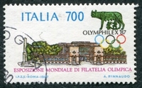N°1752-1987-ITALIE-SPORT-PALAIS-OLYMPHILEX 87-700L