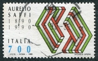 N°1878-1990-ITALIE-CENTENAIRE MORT AURELIO SAFFI-700L