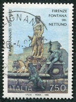 N°1933-1992-ITALIE-FONTAINE DE NEPTUNE-FLORENCE-750L