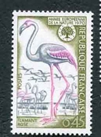 N°1634-1970-FRANCE-OISEAU-FLAMANT ROSE