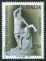 N°2073-1994-ITALIE-STATUE SUICIDE DE GALATEE-ROME-750L