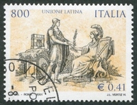 N°2524-2001-ITALIE-ALLEGORIE UNION LATINE-800L