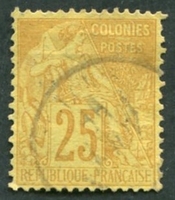 N°53-1881-FRANCE-TYPE ALPHEE DUBOIS-25C-JAUNE/BISTRE