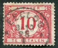 N°27-1919-BELGIQUE-10C-ROUGE CARMINE