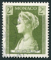 N°0479-1957-MONACO-PRINCESSE GRACE-2F-OLIVE