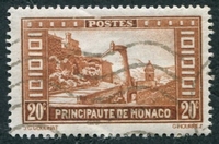 N°0120-1933-MONACO-LA MONTEE AU PALAIS-20C-BRUN JAUNE